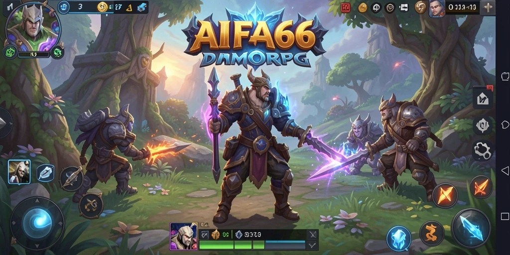 Tangkapan layar utama AIFA66 menampilkan aksi seru dalam petualangan MMORPG.