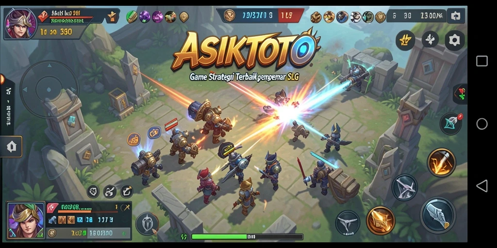 Tampilan gameplay menarik dalam ASIKTOTO yang menunjukkan strategi SLG.