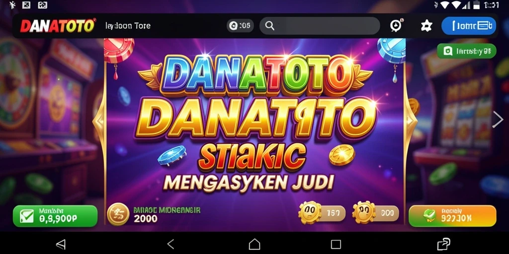 Tampilan gameplay menarik dalam permainan Slot DANATOTO.