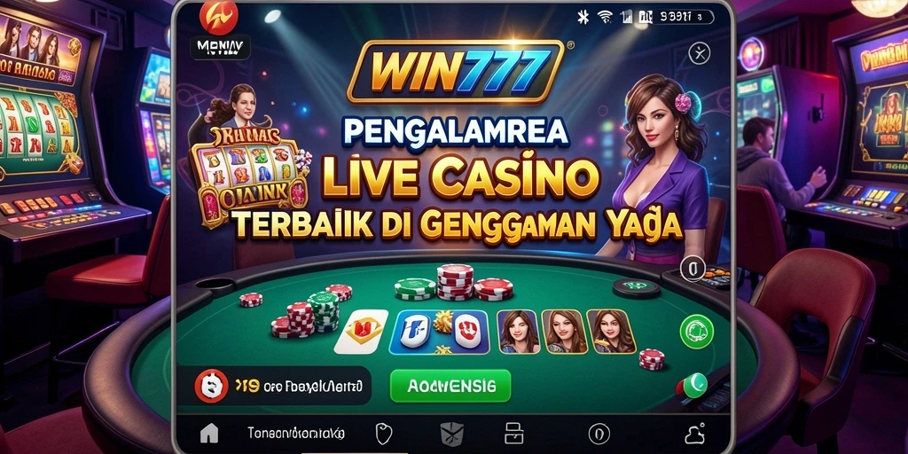 Tampilan gameplay Live Casino yang menarik dan interaktif.